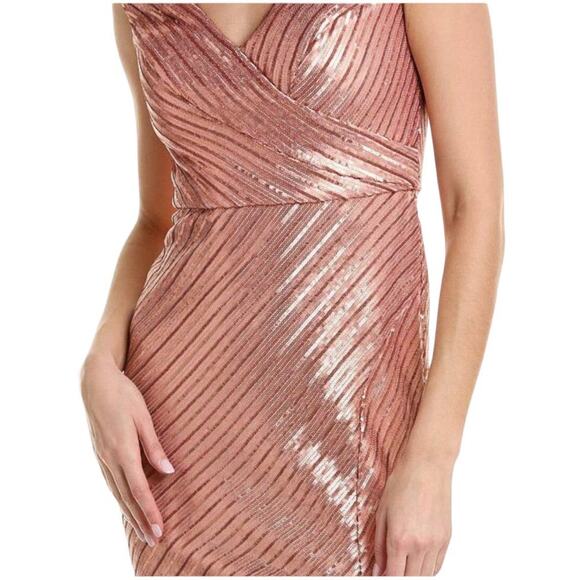 NWT RENE RUIZ COLLECTION DRESS GOWN 14 PINK MOTHER OF THE BRIDE FORMAL EVENING - Picture 2 of 12